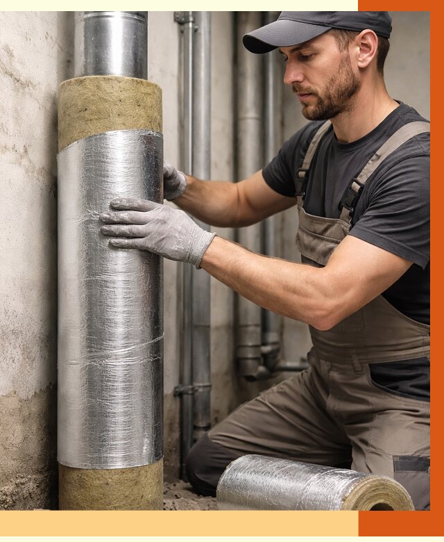 Шумоизоляция труб в Ивантеевке от 1234 руб. — шумоподавление и звукоизоляция труб | ТепломастерВнт