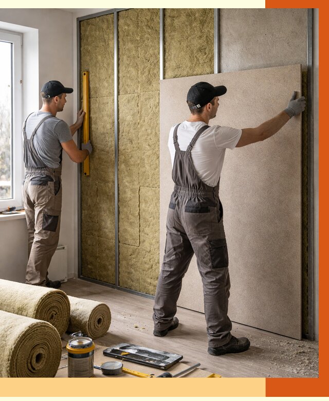 Шумоизоляция стен в Ивантеевке от 4629 руб/м2 — звукоизоляция стен под ключ | ТепломастерВнт