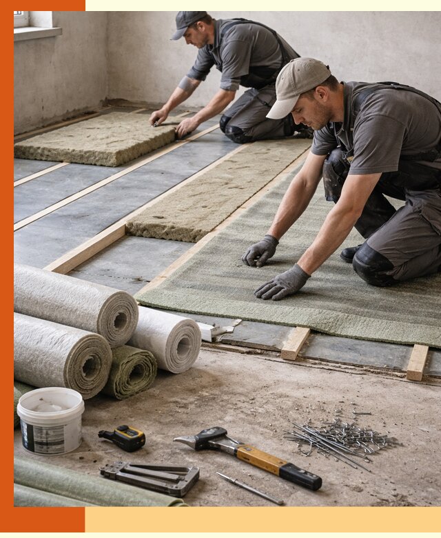 Шумоизоляция пола в Ивантеевке — профессиональная звукоизоляция помещений