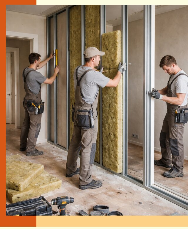 Шумоизоляция межкомнатных перегородок в Ивантеевке эффективно и надёжно