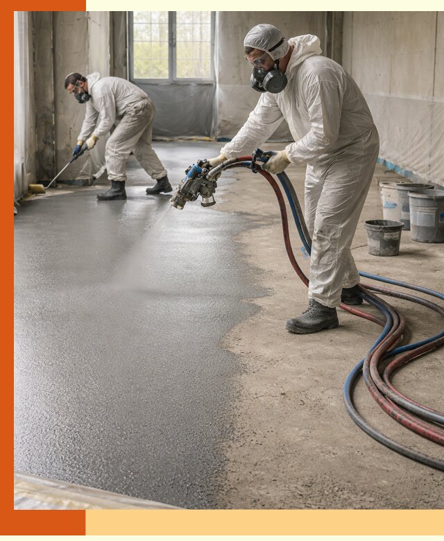 Гидроизоляция полимочевиной полов и конструкций в Ивантеевке