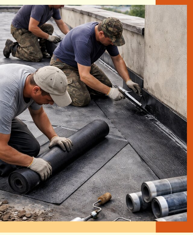 Гидроизоляция кровли в Ивантеевке от 4629 руб. — профессиональная гидроизоляция крыши | ТепломастерВнт