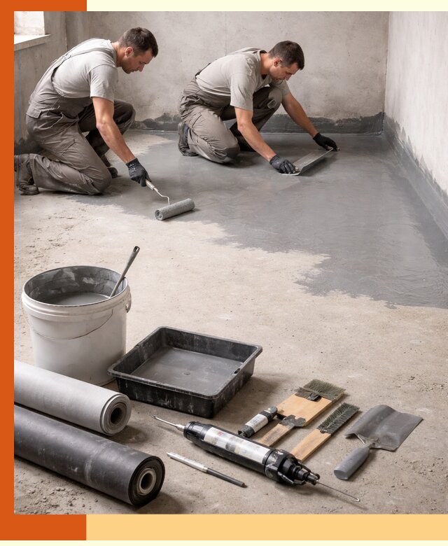 Гидроизоляция пола в Ивантеевке — надежная защита от влаги и протечек