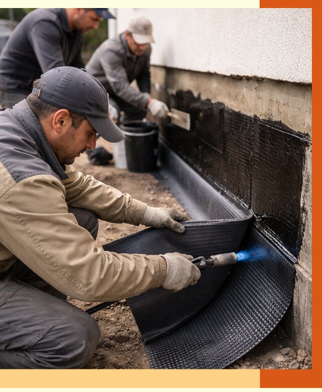 Гидроизоляция цоколя и отмостки в Ивантеевке от 8744 руб. — ТепломастерВнт