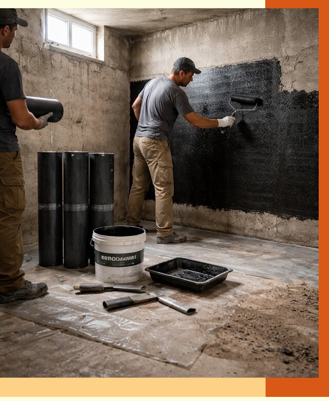 Гидроизоляция подвала в Ивантеевке от 3600 руб. под ключ | Профессионально — ТепломастерВнт