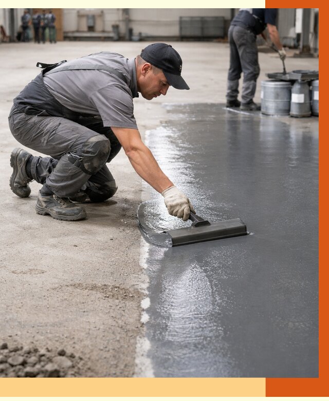 Гидроизоляция промышленного пола в Ивантеевке от 1234 руб./м2 — ТепломастерВнт специалисты под ключ