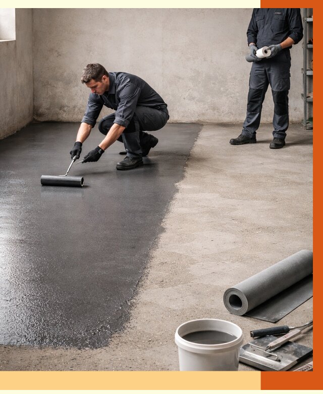 Гидроизоляция гаражного пола в Ивантеевке от 3600 руб./м² — ТепломастерВнт профессионально