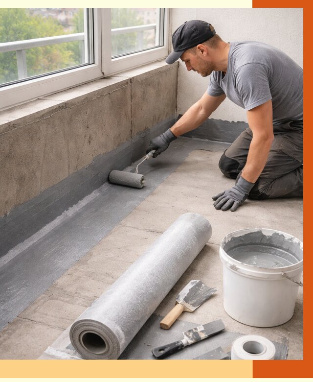 Профессиональная гидроизоляция балкона в Ивантеевке от 4321 руб. | ТепломастерВнт