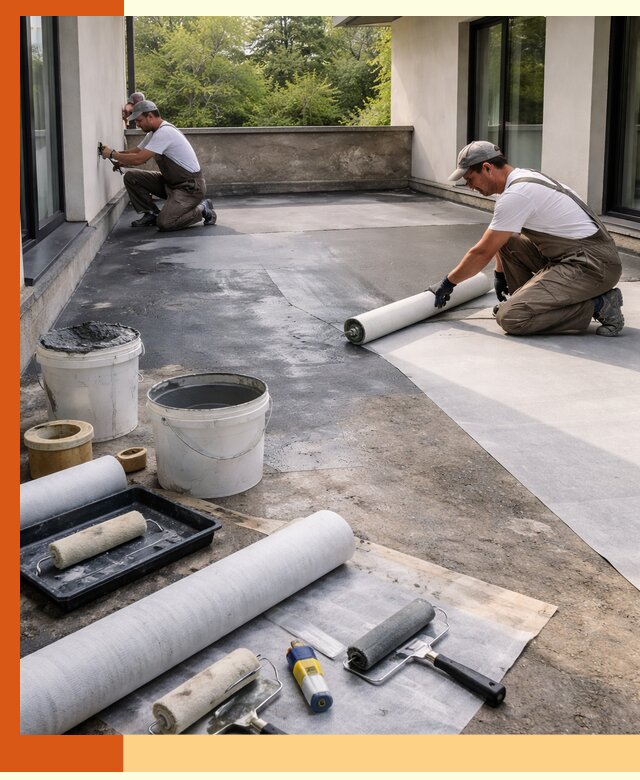 Гидроизоляция террасы в Ивантеевке — надежная защита от влаги и протечек