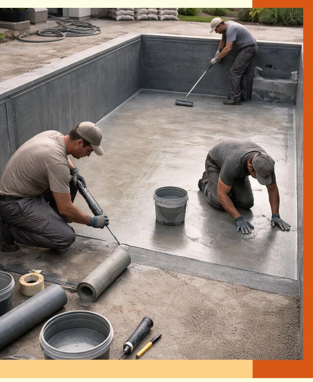 Профессиональная гидроизоляция бассейна в Ивантеевке от 6687 руб. за м2 | ТепломастерВнт