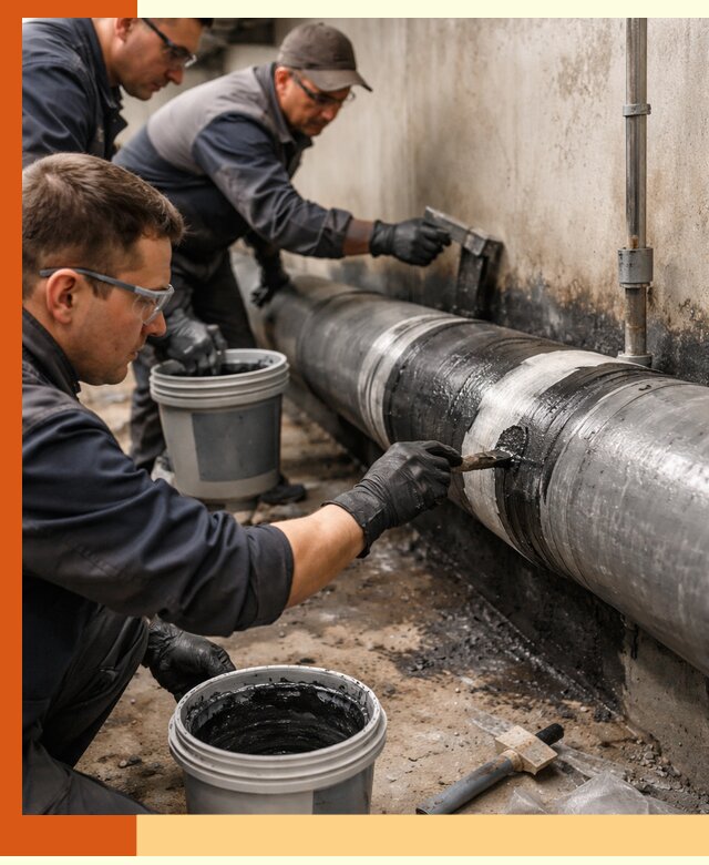 Гидроизоляция труб в Ивантеевке — защита и герметизация коммуникаций