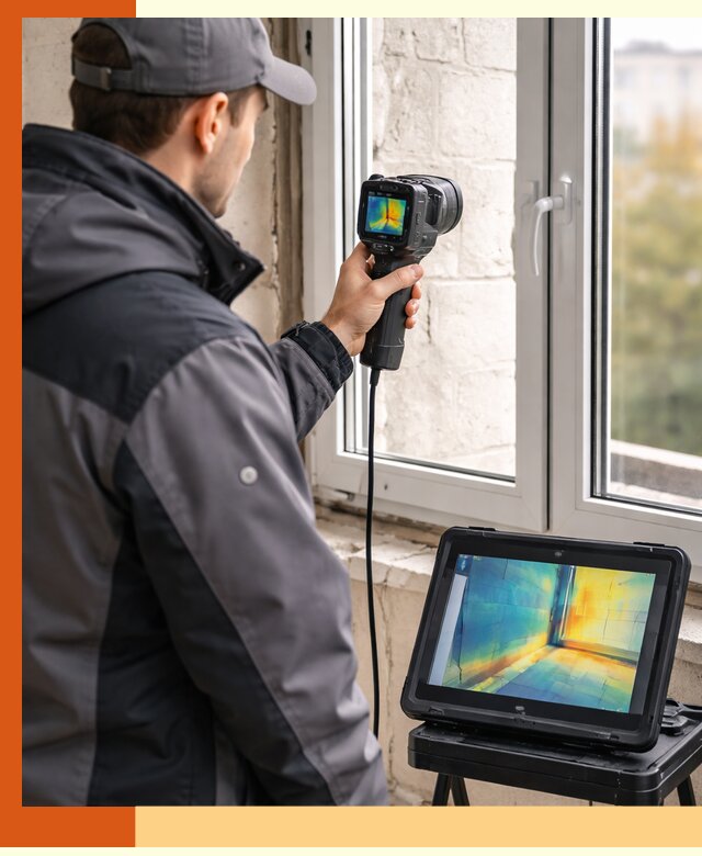 Тепловизионное обследование дома в Ивантеевке для выявления утечек тепла