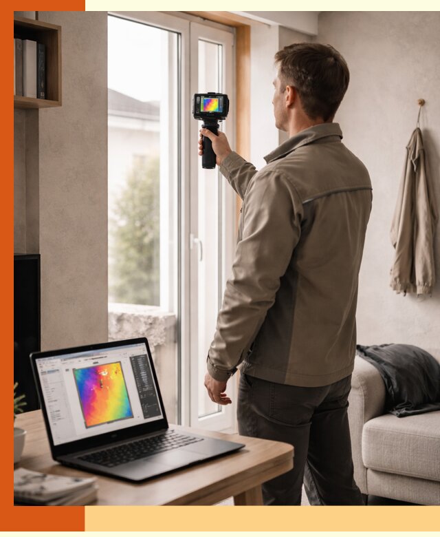 Тепловизионное обследование квартиры в Ивантеевке для поиска утечек тепла