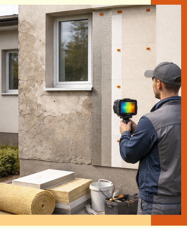 Тепловизионное обследование фасада в Ивантеевке от 4629 руб. под ключ | ТепломастерВнт