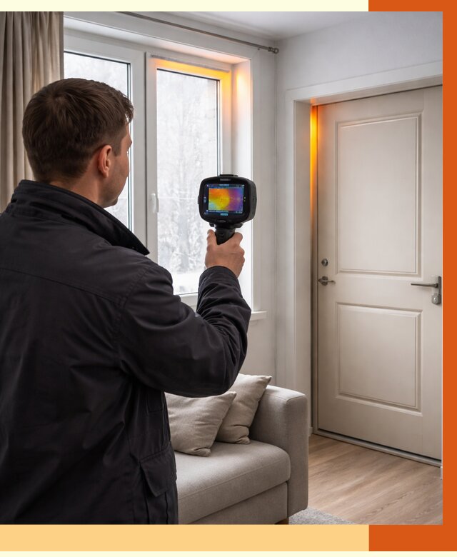 Тепловизионное обследование окон и дверей в Ивантеевке от 4629 руб. | ТепломастерВнт