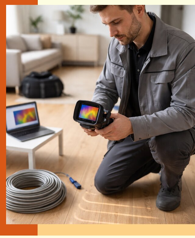 Тепловизионное обследование тёплого пола в Ивантеевке для точной диагностики