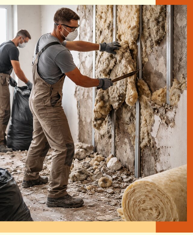 Демонтаж старого утеплителя в Ивантеевке от 3600 руб. — работы под ключ | ТепломастерВнт