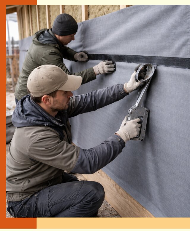 Монтаж ветроизоляции зданий и конструкций в Ивантеевке