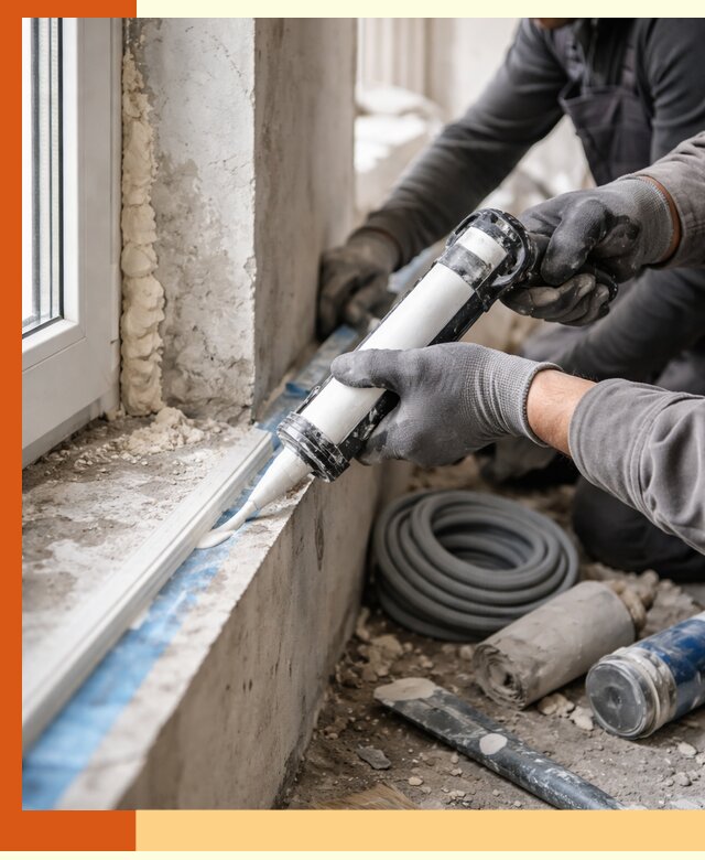 Герметизация стыков и примыканий зданий в Ивантеевке