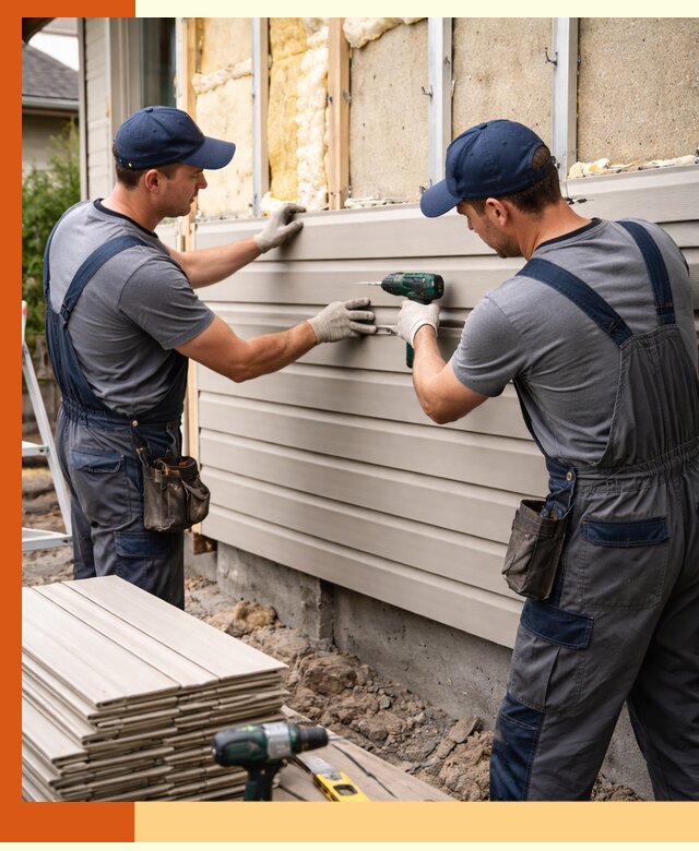 Монтаж сайдинга после утепления в Ивантеевке качественно и надежно